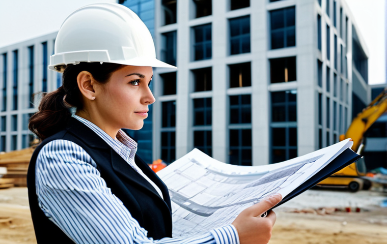 콘텐츠 크리에이터 포트폴리오 사례 분석 - Architect at Work**
"A professional female architect, fully clothed in modest business attire, revi...