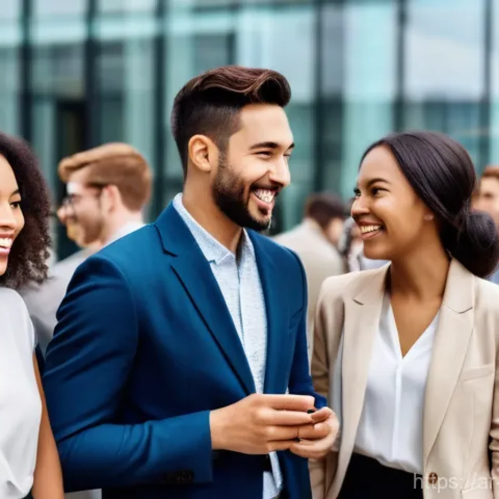 콘텐츠 크리에이터의 네트워킹 팁 - A diverse group of young adult creative professionals, both men and women, representing various ethn...