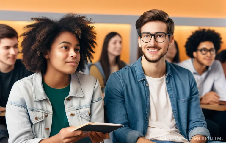 콘텐츠 크리에이터 실무에 필요한 핵심 기술 - **Prompt: The Empathetic Creator and Engaged Audience**
"A content creator, a person of ambiguou...